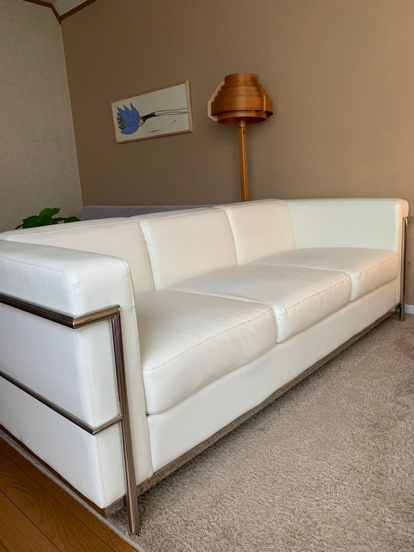 ルコルビジェ　3人掛けソファ