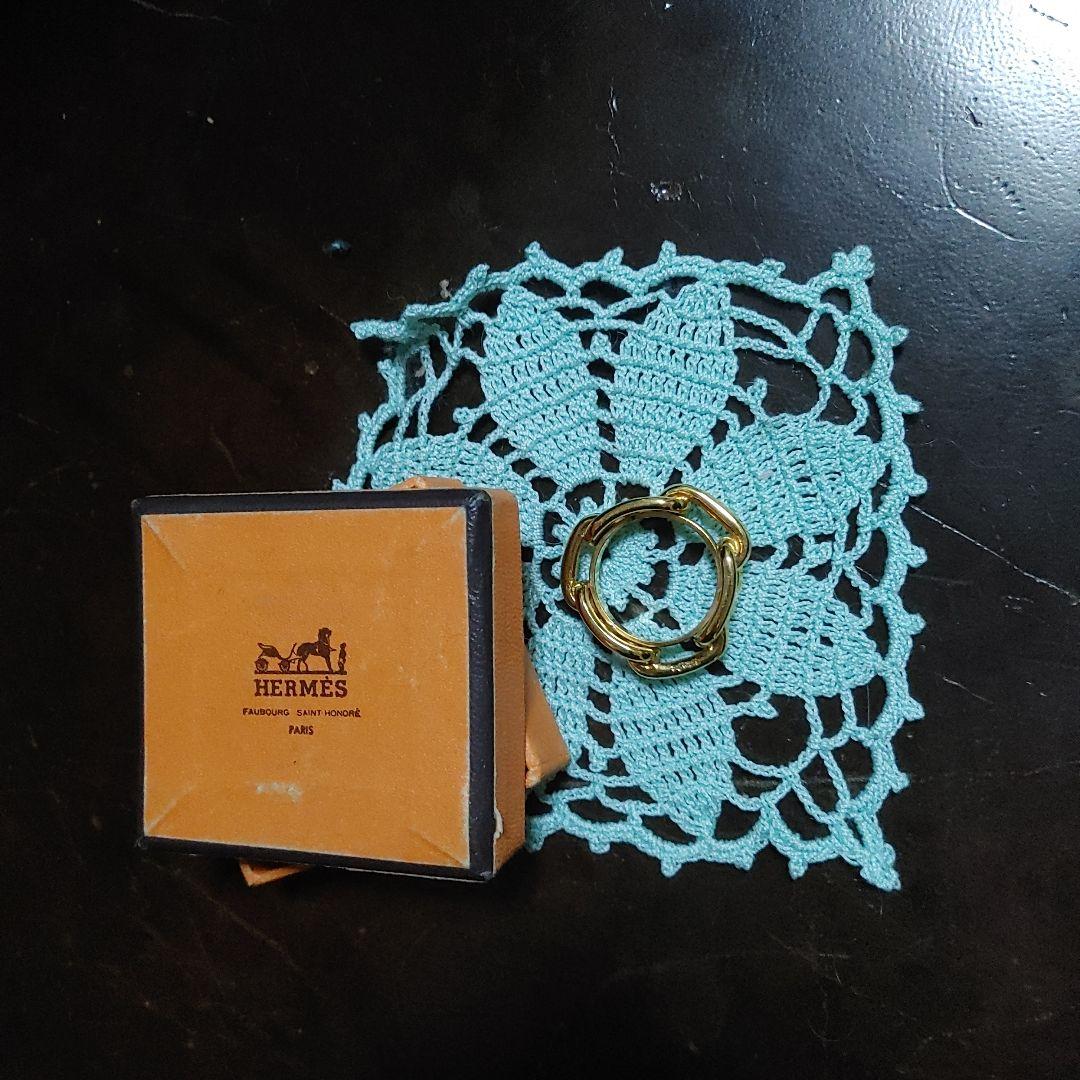 HERMES ゴールドリング ボックス付き