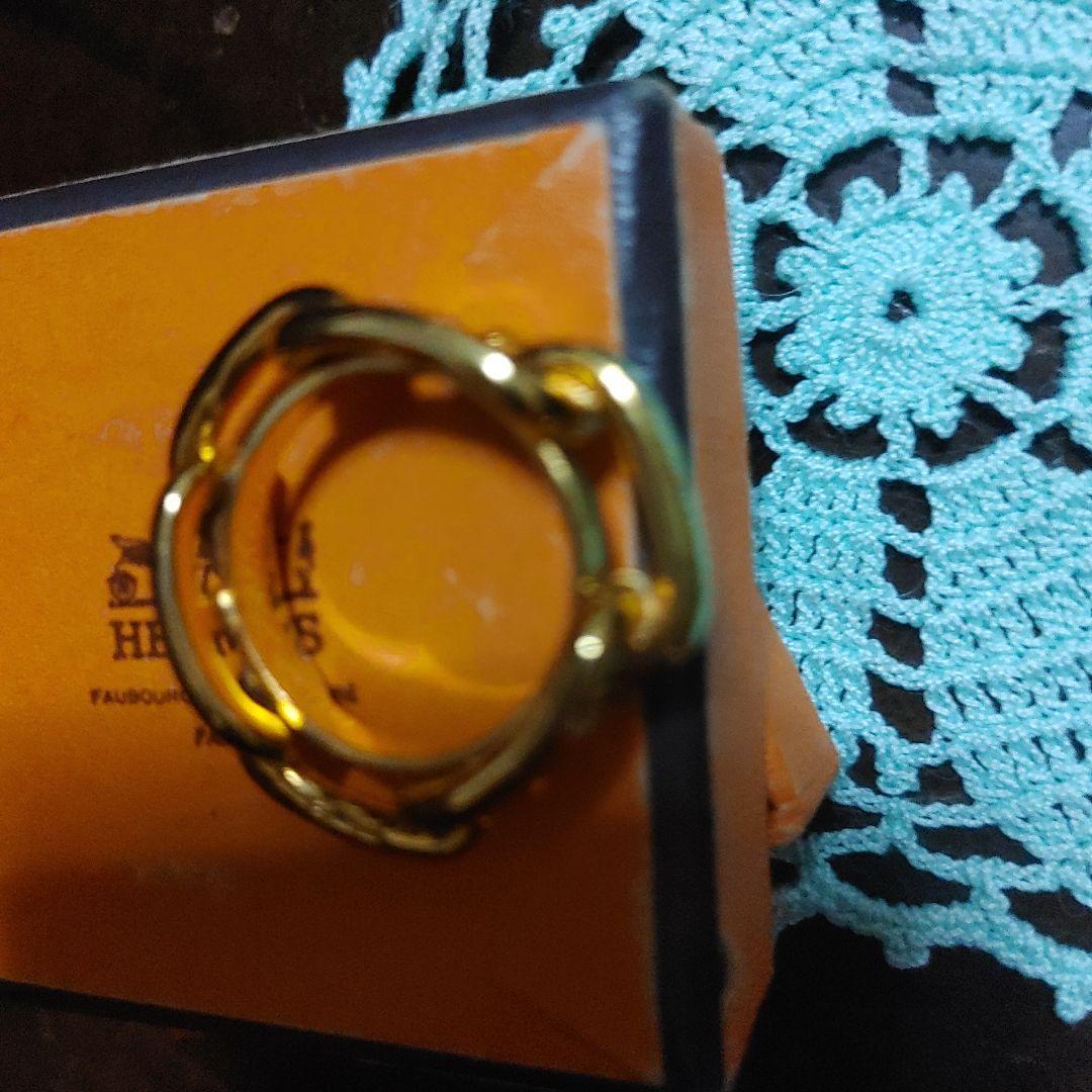 HERMES ゴールドリング ボックス付き