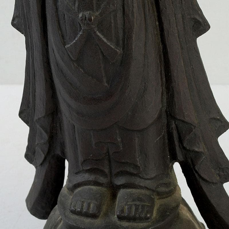 仏教美術　古銅　観音菩薩立像　仏像　V　9601