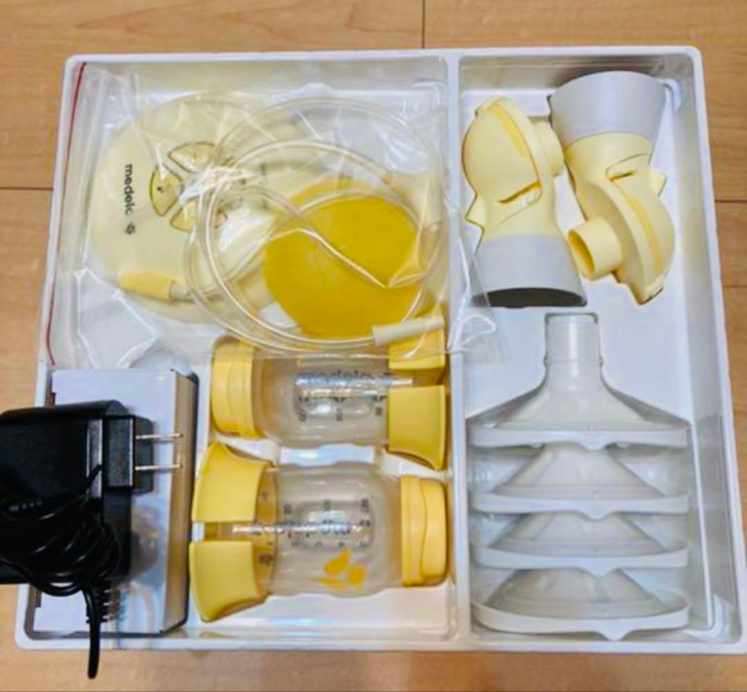 メデラ 自動搾乳機 電動 スイング・マキシ(ダブルポンプ) ＋乳頭保護Mサイズ