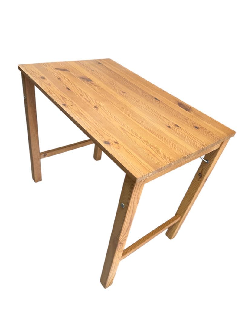 ナチュラルウッド カウンターテーブル　折りたたみ式