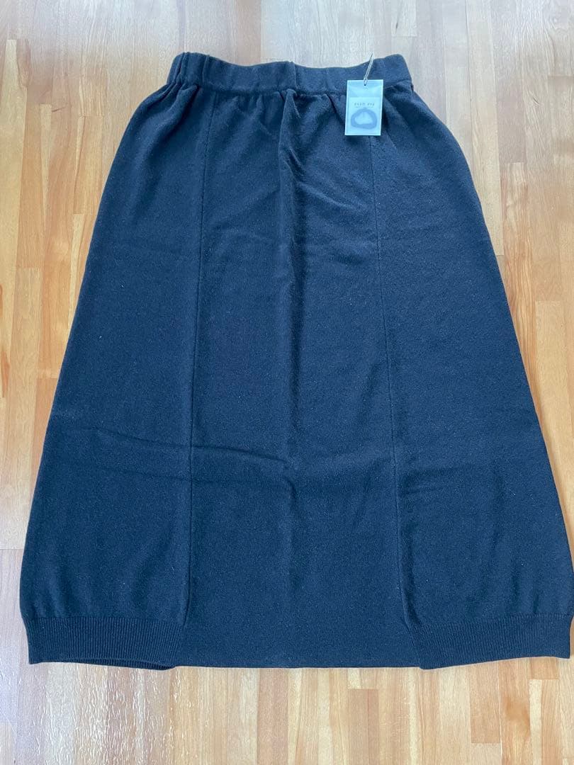 evam eva ウールサルエルパンツ　黒