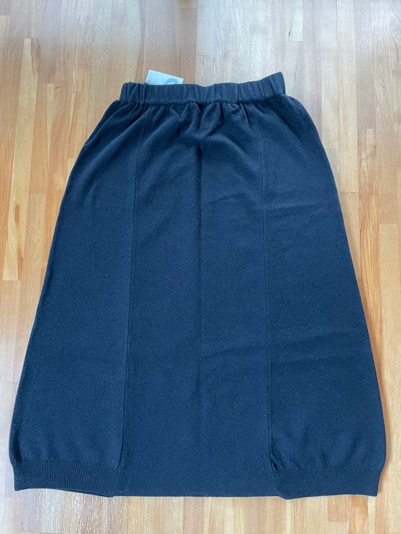 evam eva ウールサルエルパンツ　黒