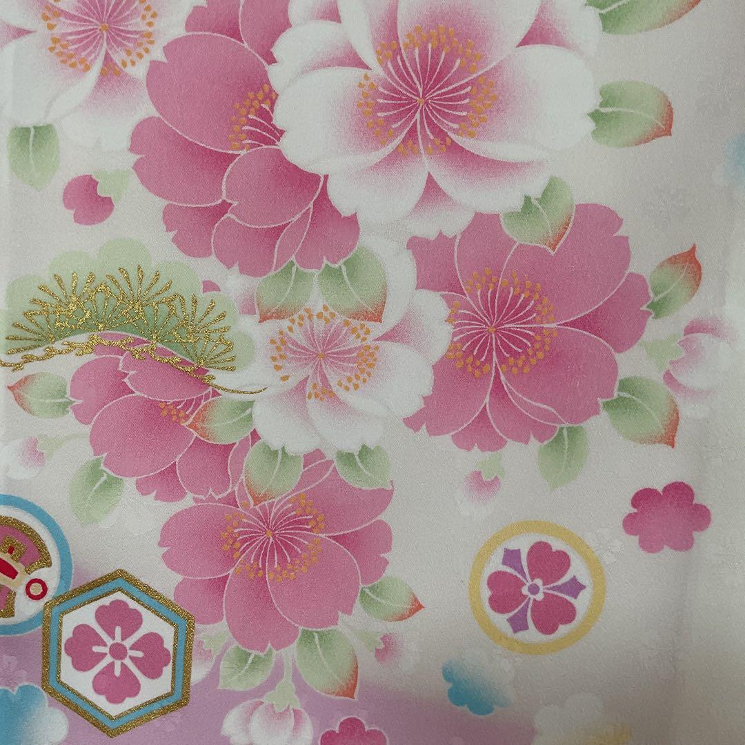 No.45 女の子　産着長襦袢付き　お宮参り　祝い着　ポンポネット