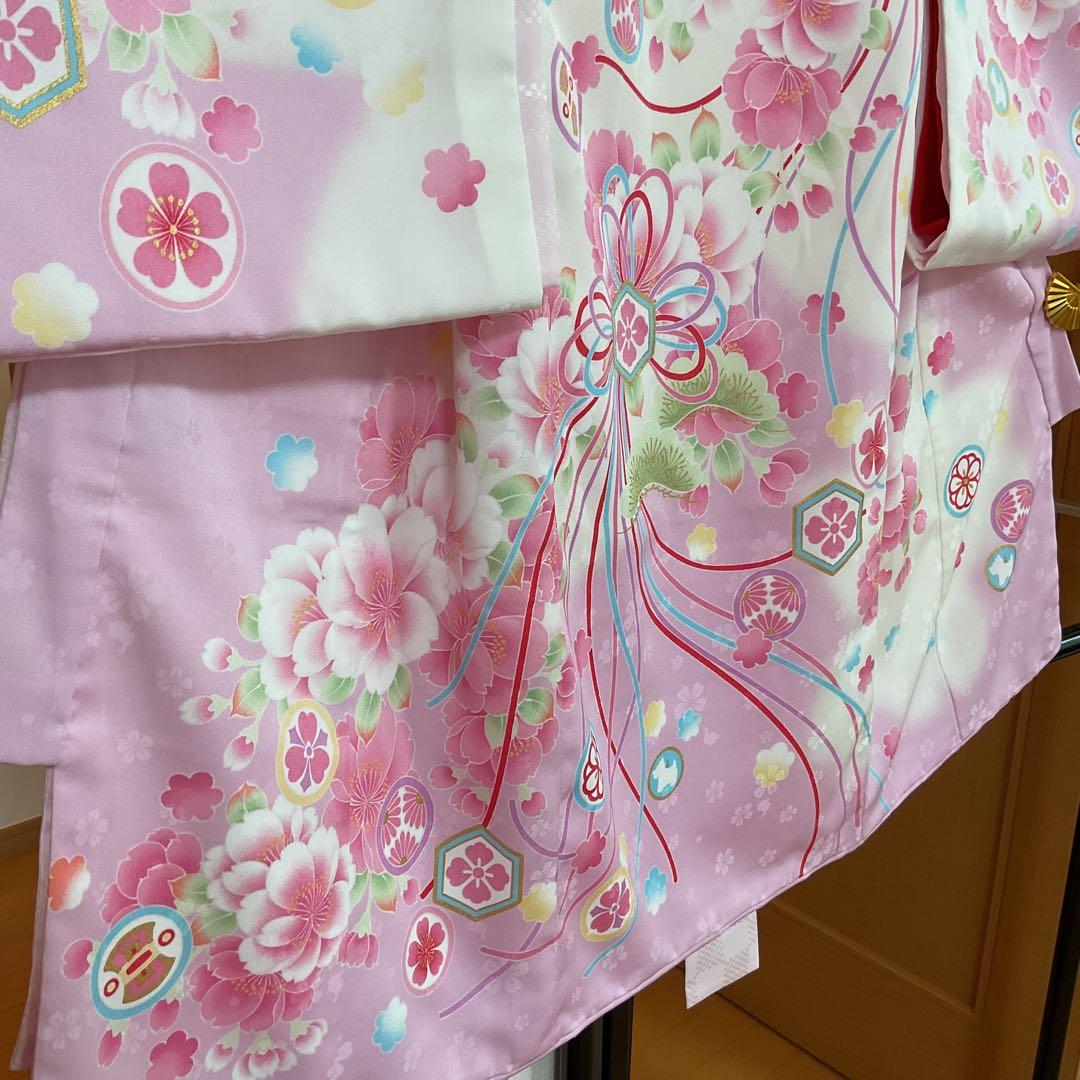 No.45 女の子　産着長襦袢付き　お宮参り　祝い着　ポンポネット