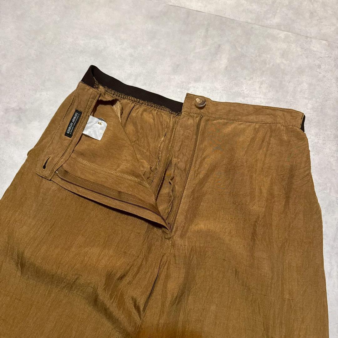 良色◎ ~90s GIORGIO ARMANI 光沢 パンツ DM1414