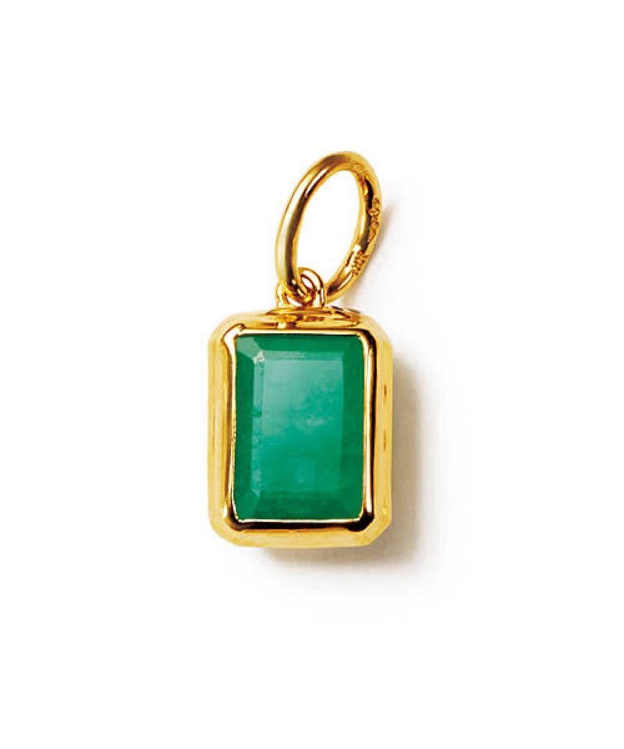 完売品　2個セット　agete K10 エメラルド　チャーム