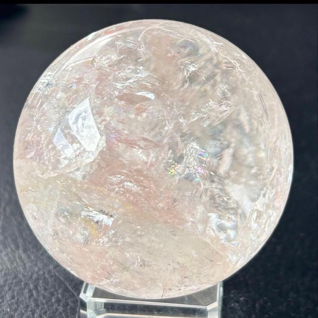 週末だけお値下げ★ 6.6cm ピンクアゼツライト スフィア ピンククォーツ★