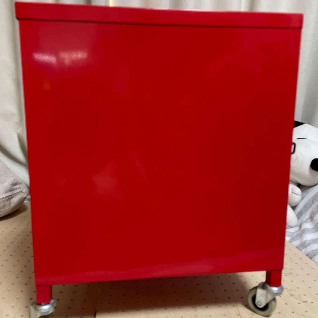 IKEA PS キャビネット　小　レッド　赤