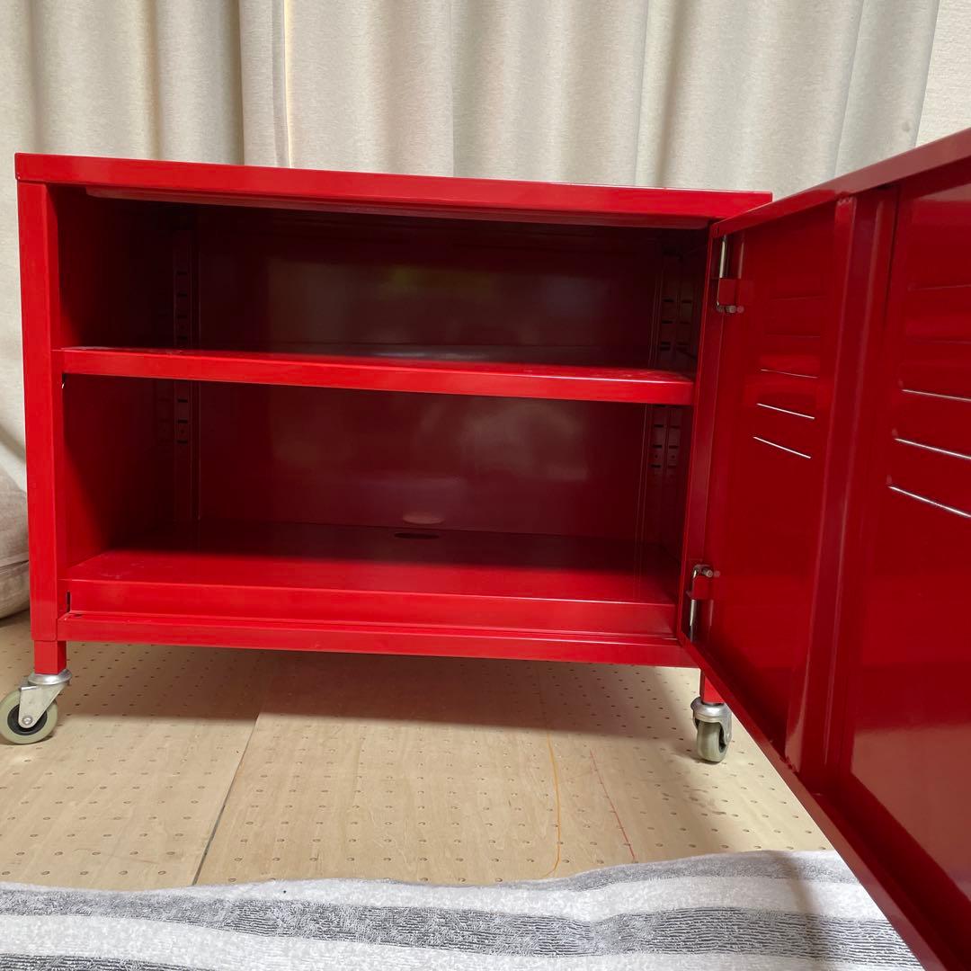 IKEA PS キャビネット　小　レッド　赤