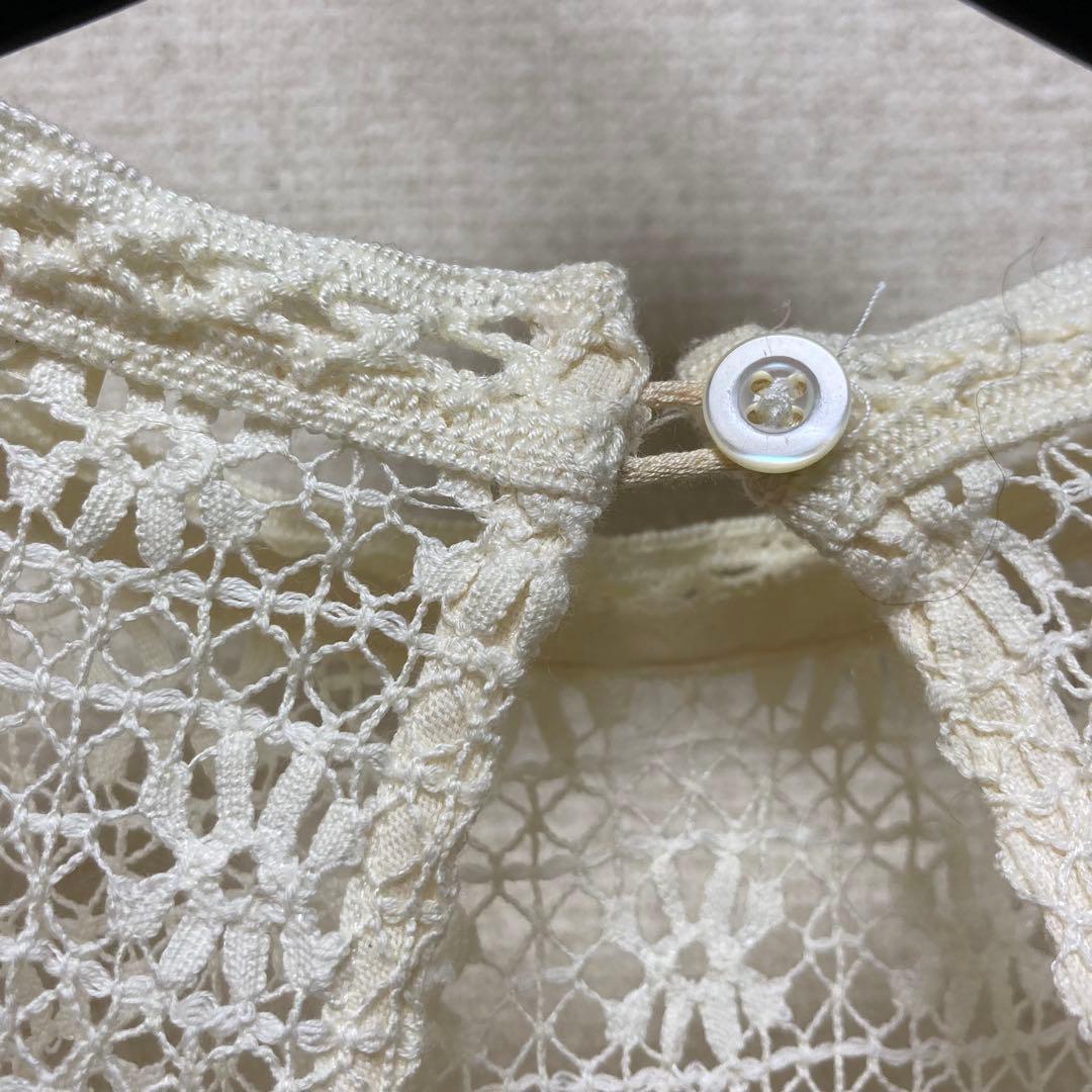 nowos レース ブラウス かぎ編み ノーウォス クロシェ
