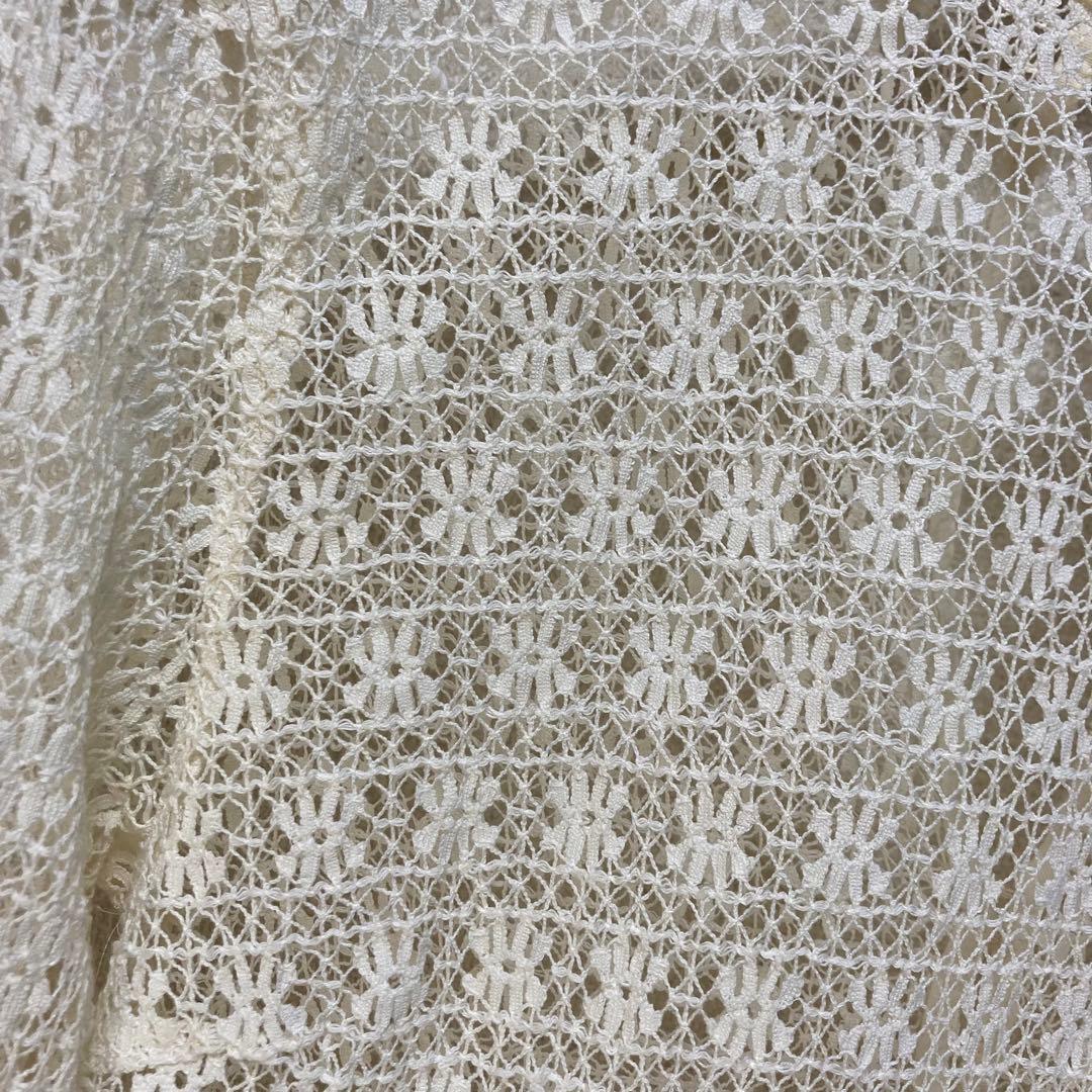 nowos レース ブラウス かぎ編み ノーウォス クロシェ