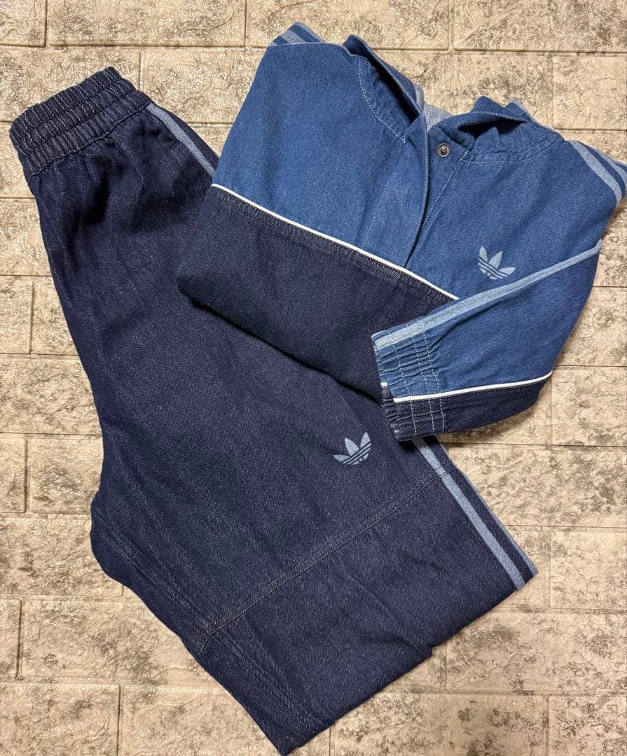 adidas originals アディダス デニム セットアップ パンツ M