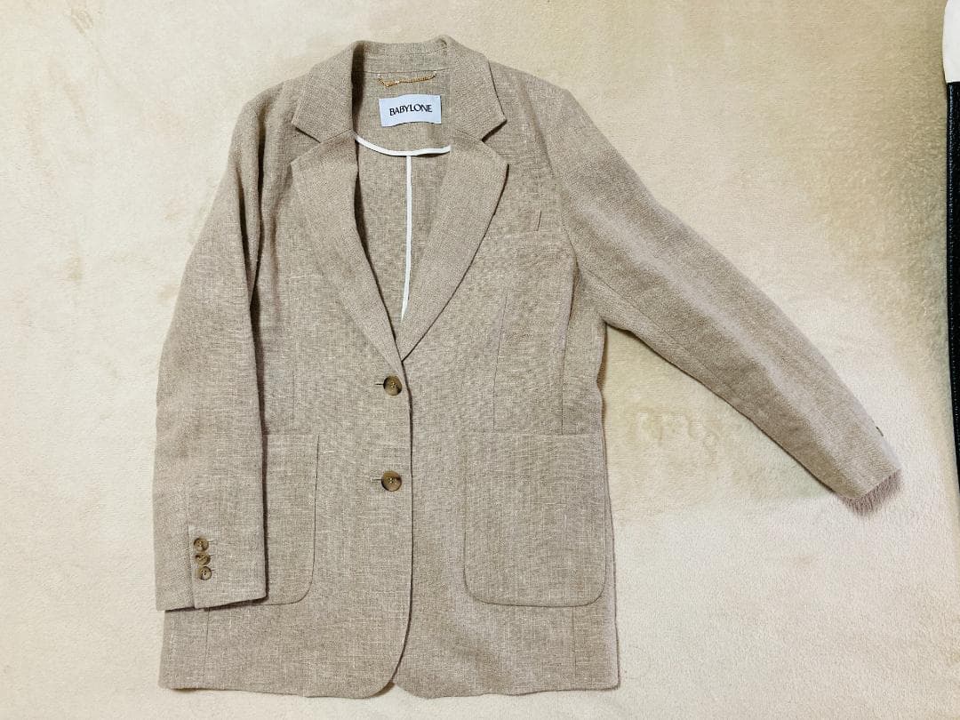 【試着のみ】BABYLONE ヘビーリネンジャケット2024