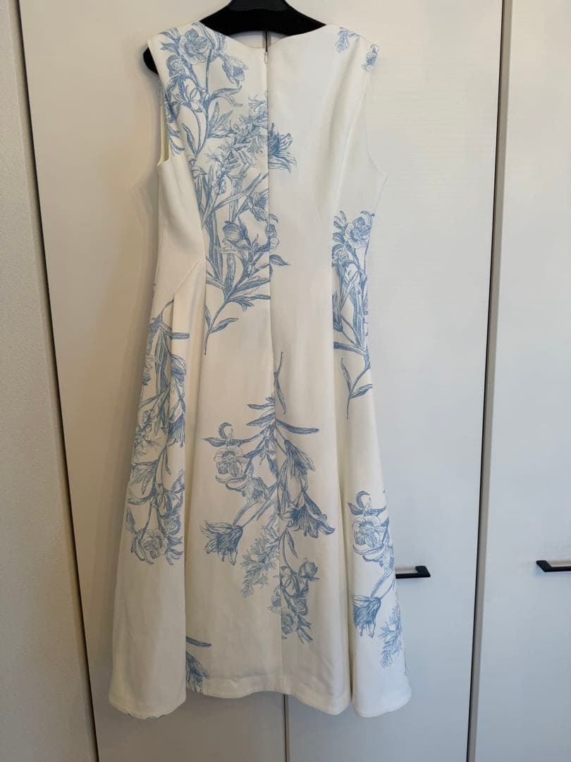 CELFORD セルフォード スカラネックワンピース　花柄　ブルー