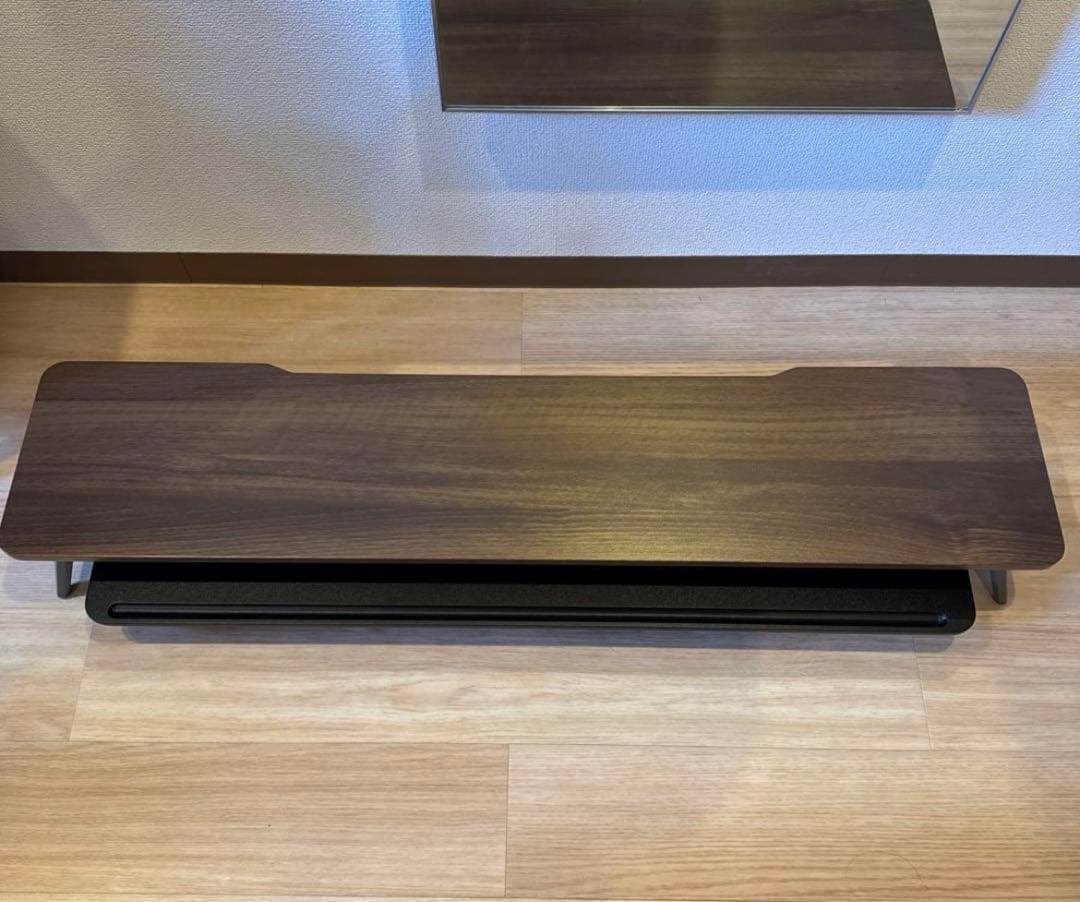 Fenge モニター台 デスクシェルフ 108cm ブラウン G04A2124D