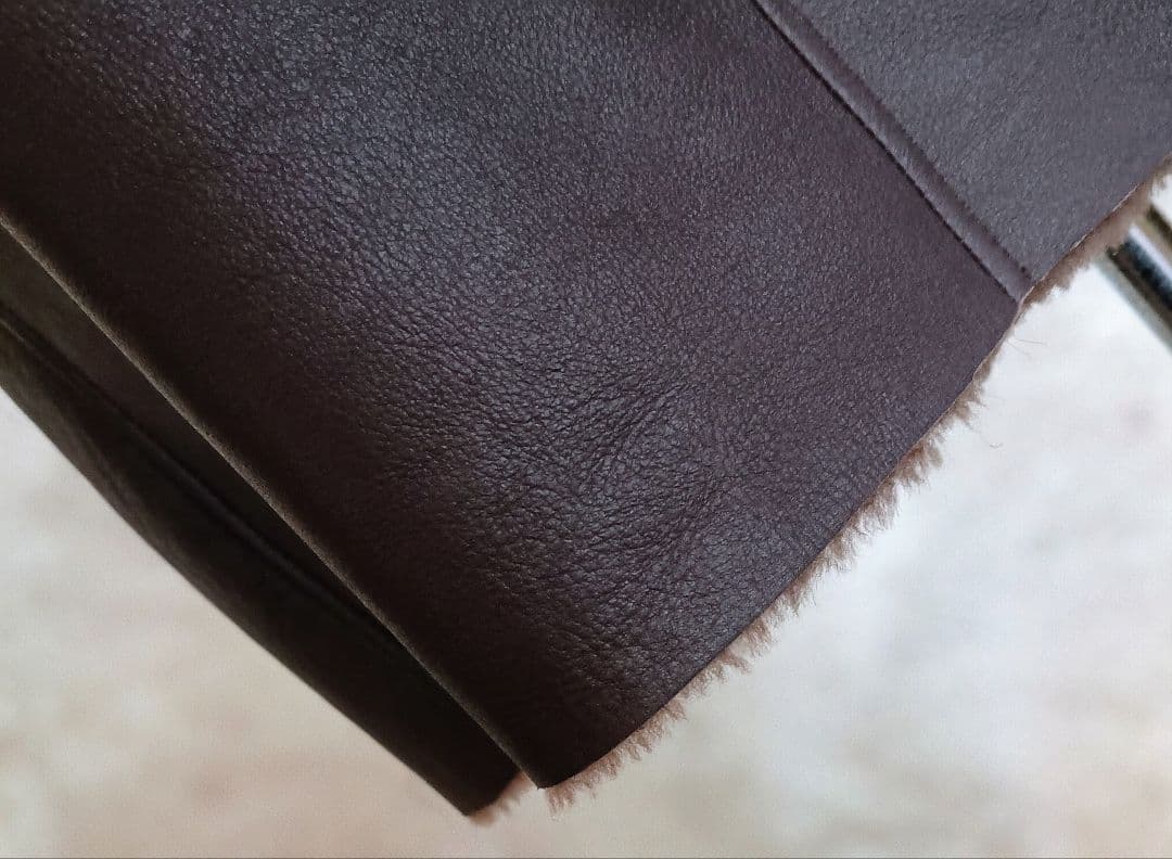 Otto ファー付　ソフトラム表革リアルムートンコート　軽量　ゆったりサイズ