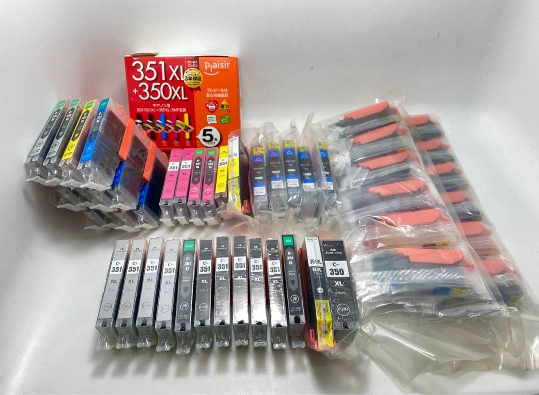 キャノン用BCI-351XL + 350XL 互換インクセット／53個