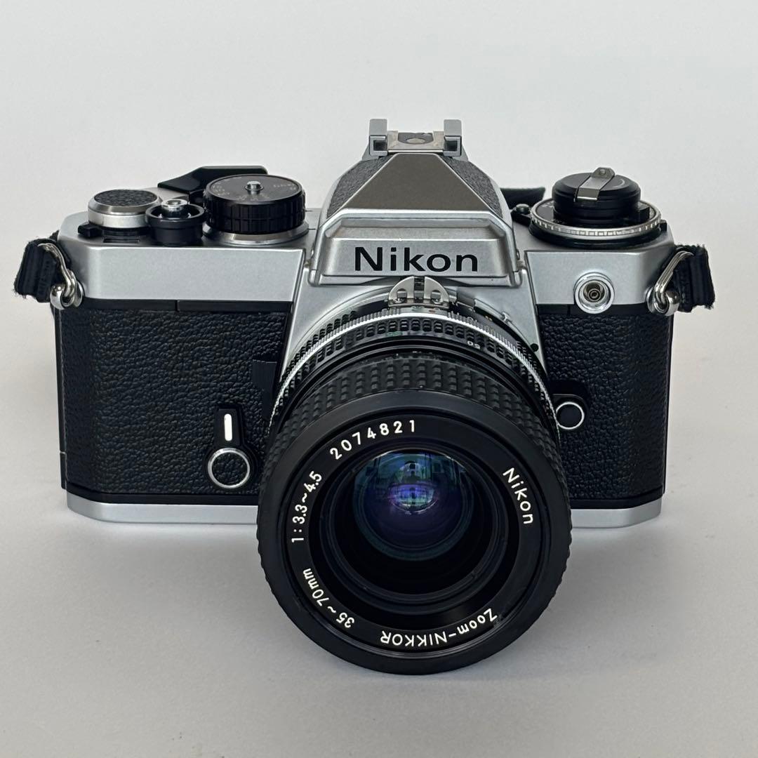 Nikon FE フィルム一眼レフ35-70mmズームレンズ付き