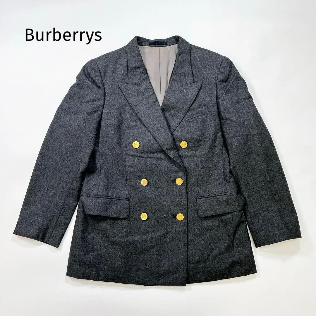 Burberrys 金ボタン ダブル テーラードジャケット 11 M グレー