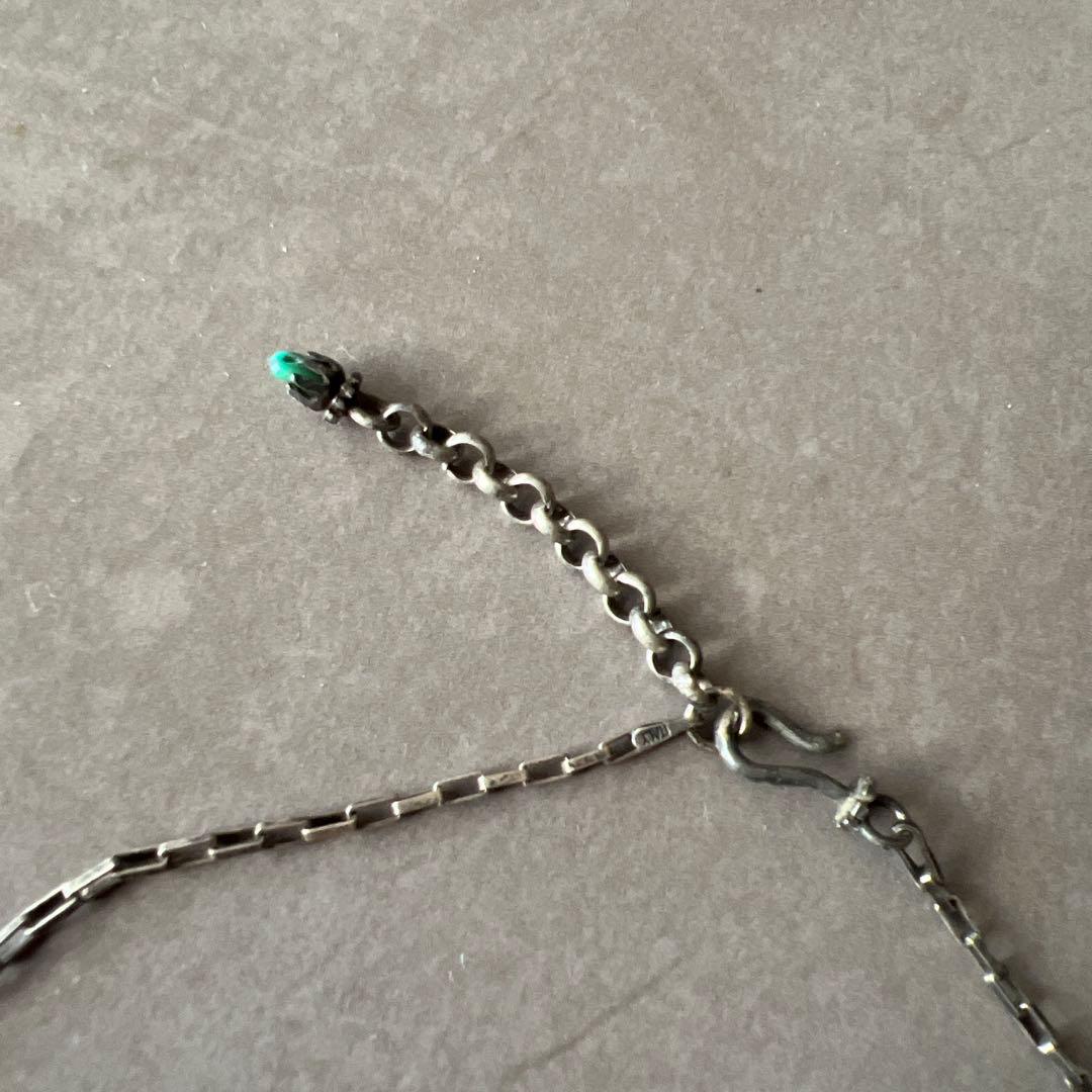 KAPITAL シルバーネックレス ターコイズ