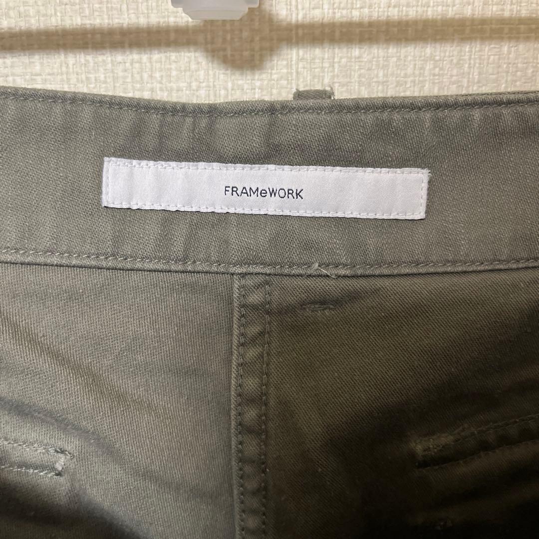 フレームワーク ムラバックサテンベイカーパンツ 38