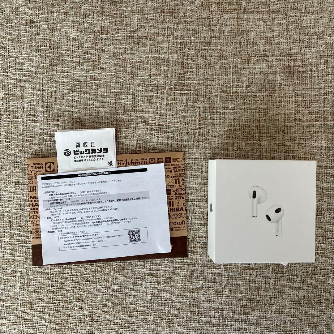 AirPods3本体 ホワイト 保証書付き