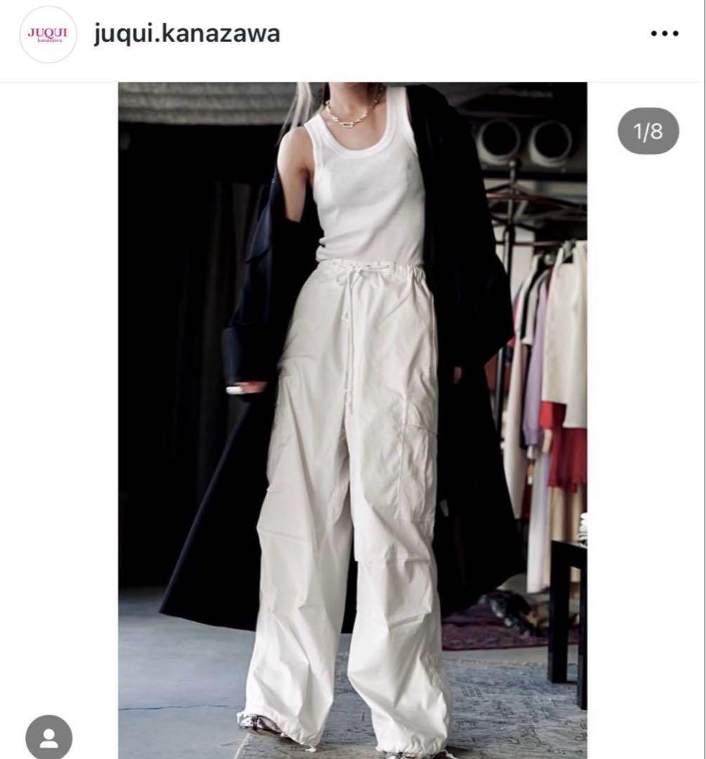 定価6万円弱　HYKE TYPE M-51 SHELL PANTS ホワイト