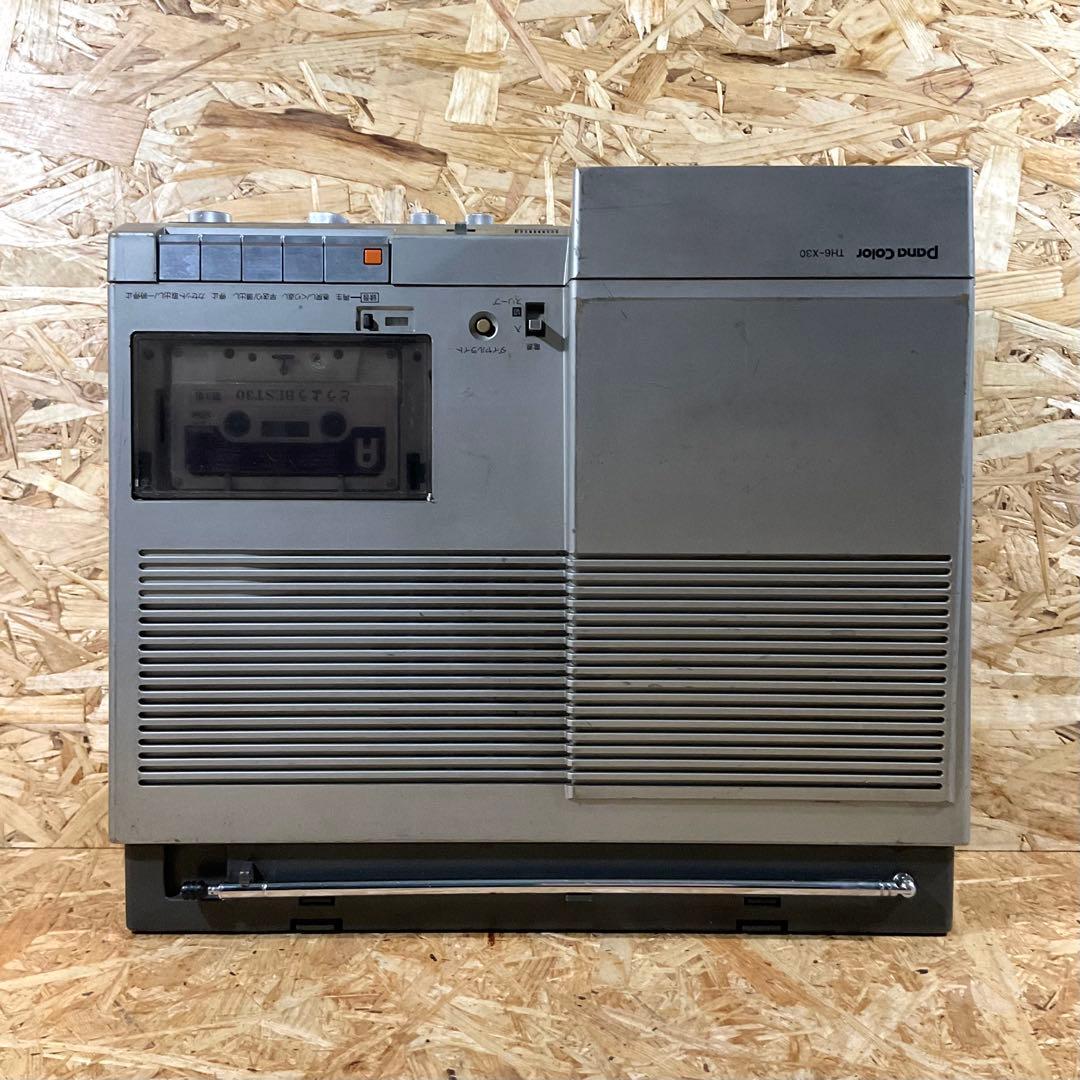 National TH6-X30 1980年製 ブラウン管TV付ラジカセ 動作品