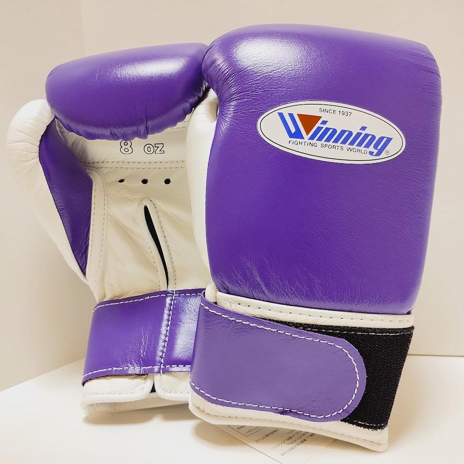 Winning ウイニング ボクシンググローブ 8oz 紫白 カラーオーダー
