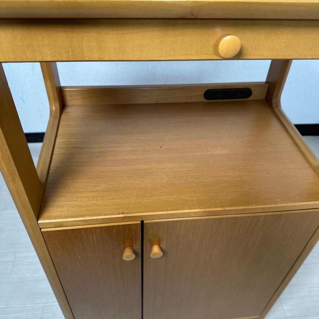 カリモク 電話台 TEL台 FAX台 サイドテーブル コンセント2口 i4※