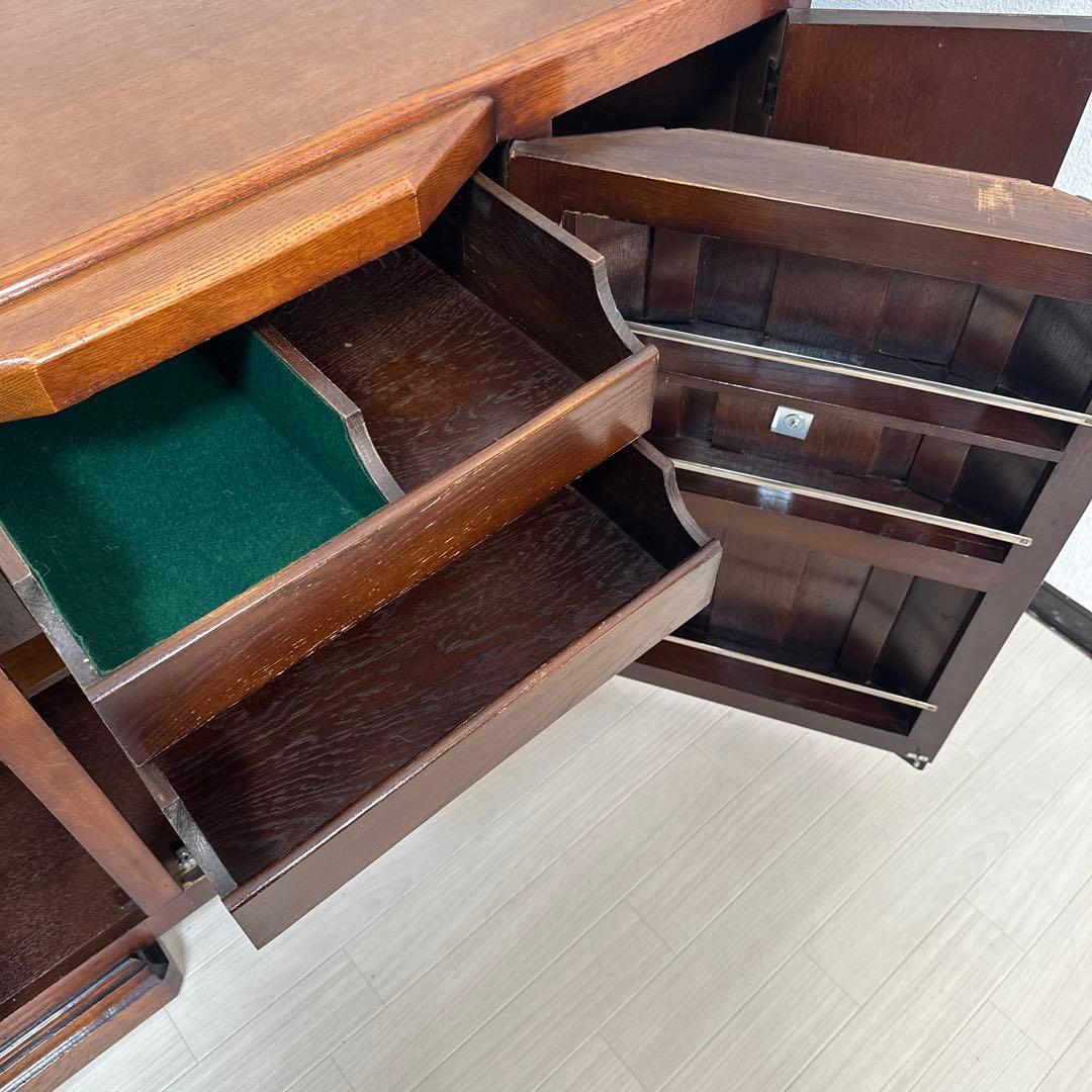 英国 イギリス アンティーク調 サイドボード サイドキャビネット ※iso※