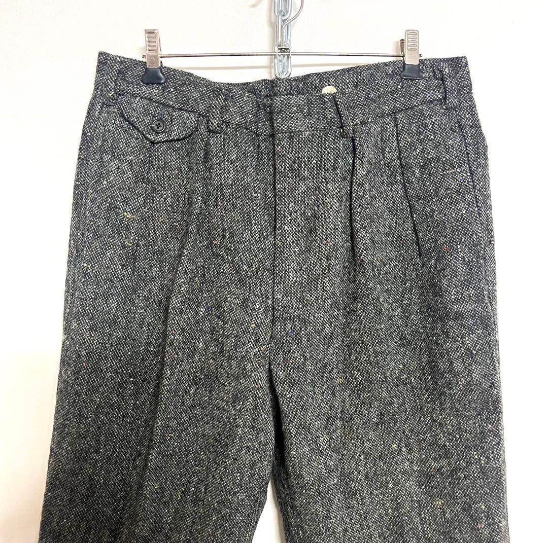 ポロラルフローレン　ウールパンツ　ツイード　日本製 スラックス ウール100