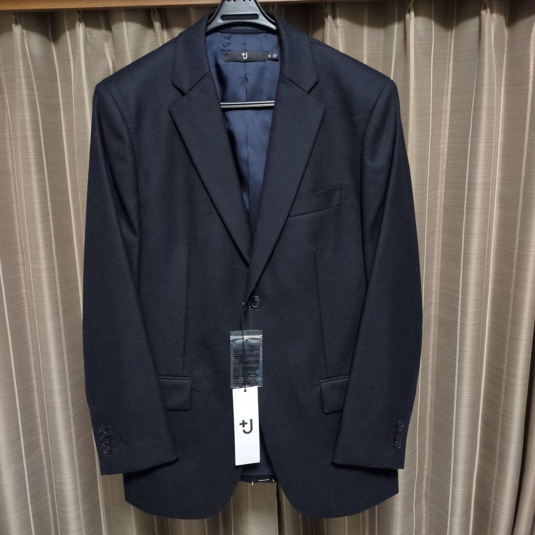 【新品タグ付き】UNIQLO プラスジェイのネイビー テーラードジャケット