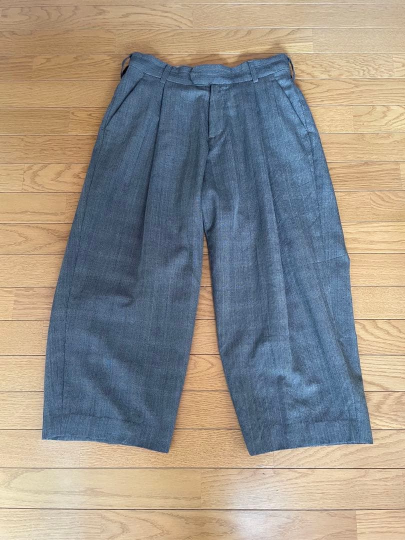 ポ*ト様 23AW MAATEE&SONS 俺の軍パン　グレンチェック柄　スラッ