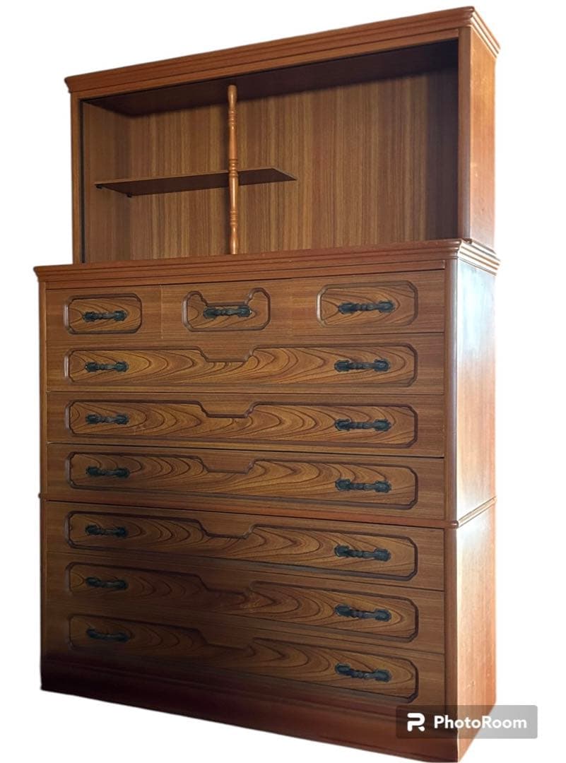 C】高品質な整理タンス クラシックな装飾 和ダンス タンス 昭和