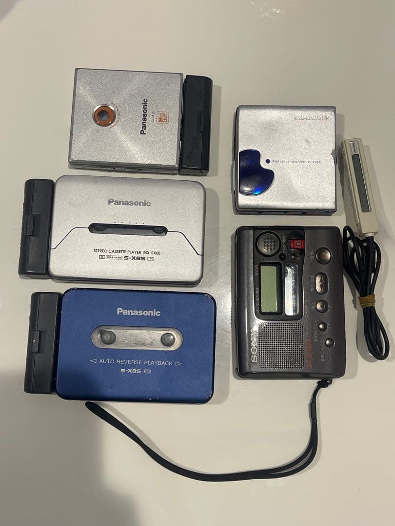 Panasonic, sharp, Sony のMDカセットプレイヤー　ジャンク