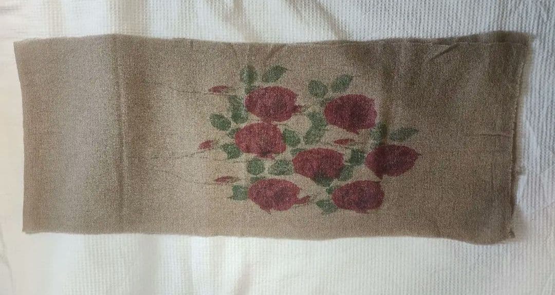 UNDERCOVER アンダーカバー バラ柄ウールカシミヤ ロングストール