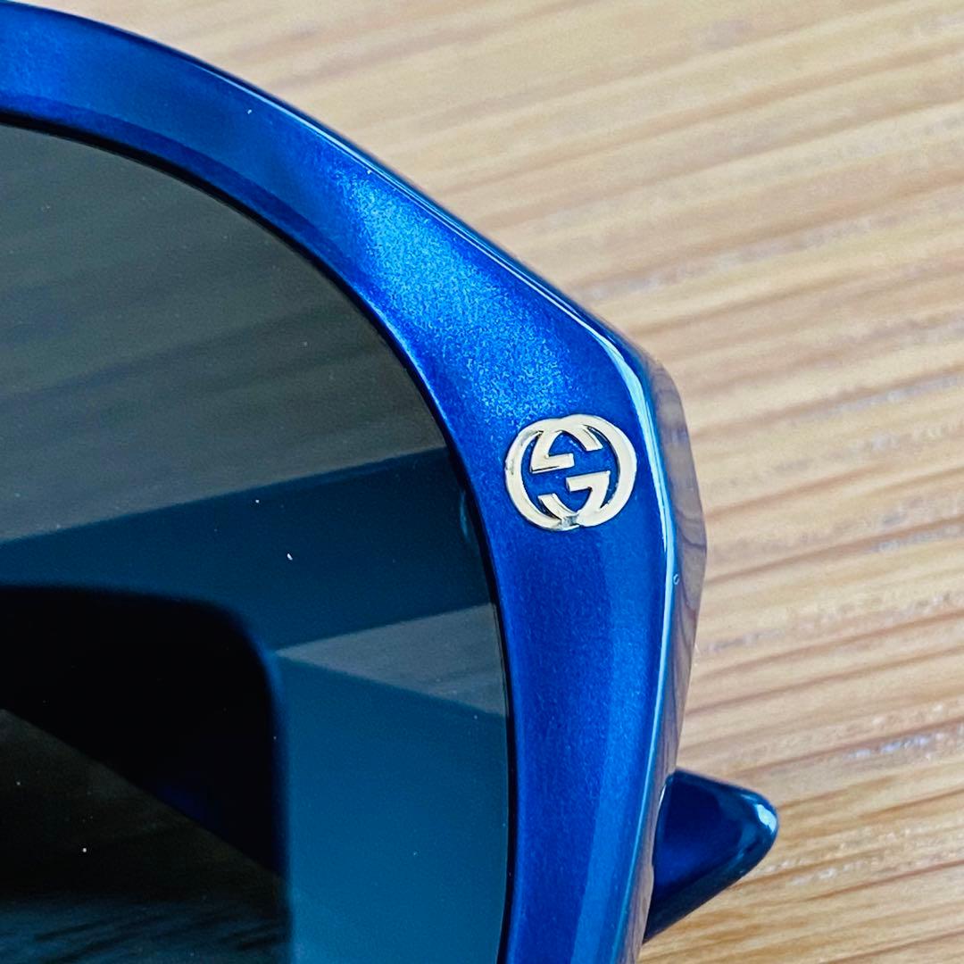 GUCCI 正規品 イタリア製 GG0023SA 青 ブルー サングラス グッチ