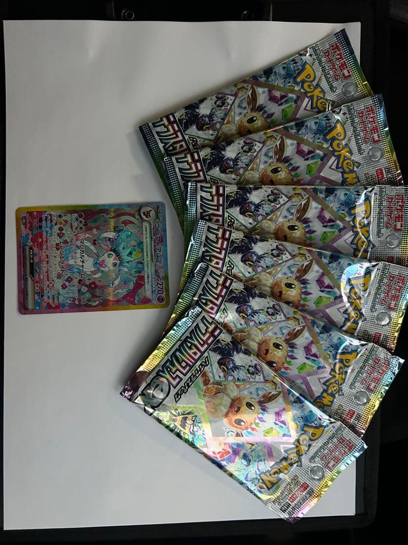 ニンフィアex SAR SV8a テラスタルフェスex バラ６パック付