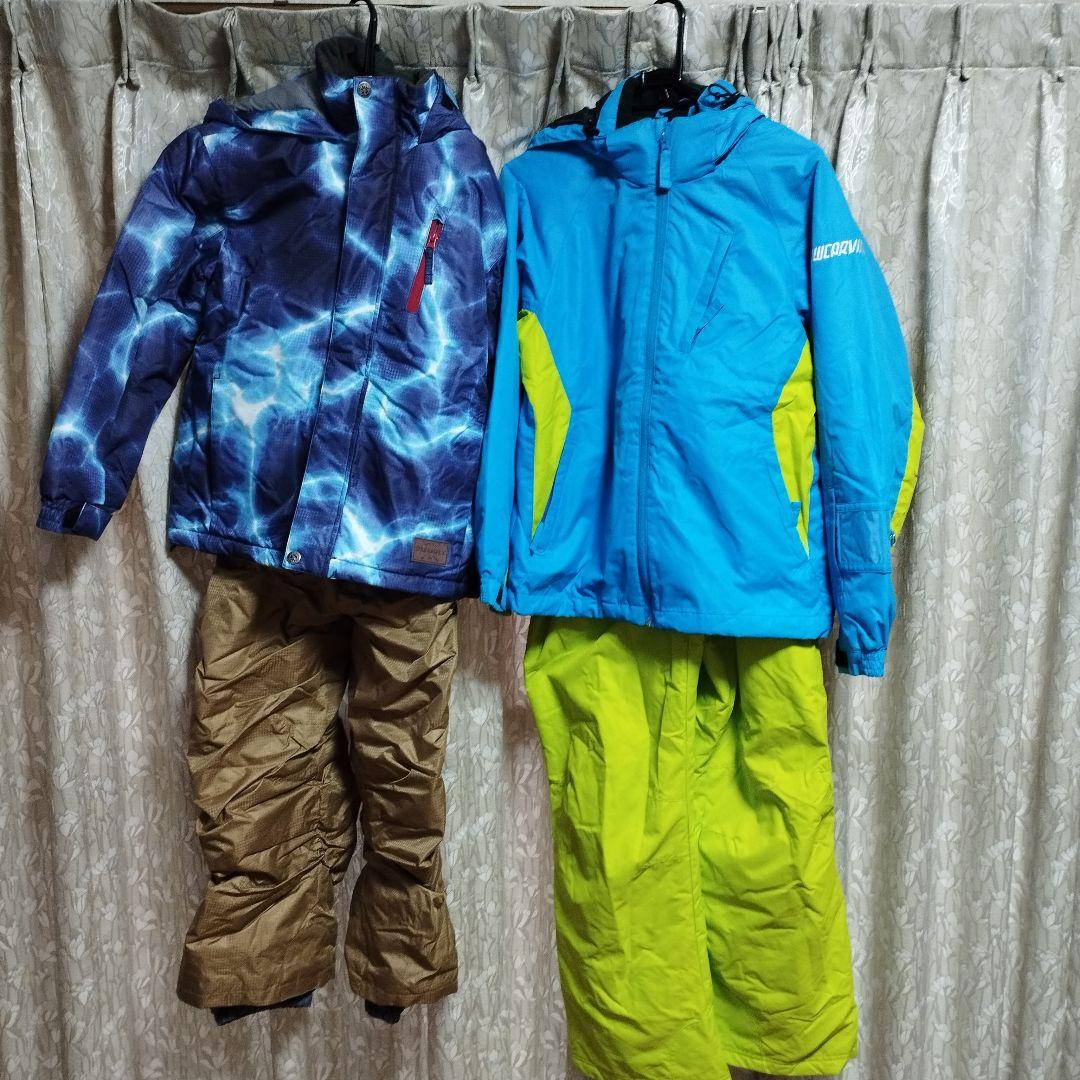 【美品】スキーウェア　2着　サイズ140と160　（140のみオマケ付き）