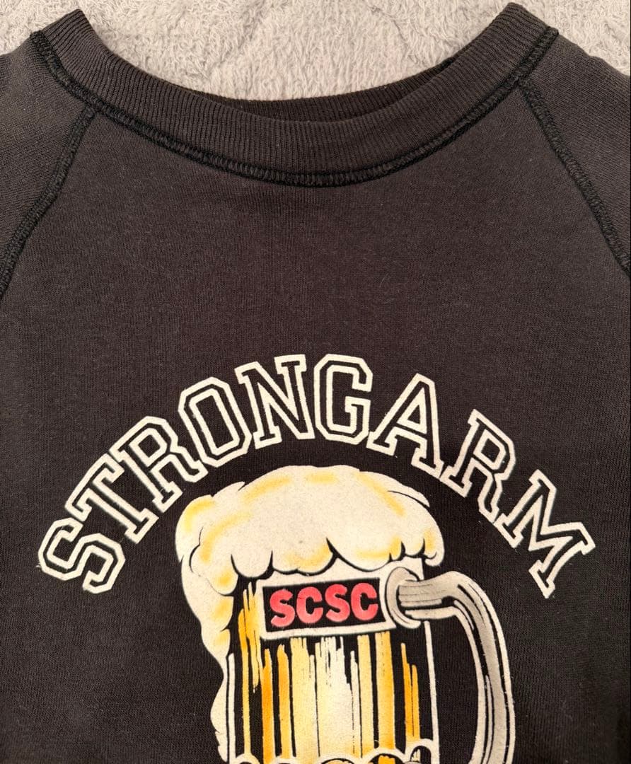 【サイズ表記L】ジョングラッコー×ウエアハウス　スウェット　ブラック