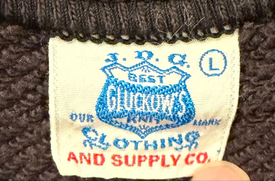 【サイズ表記L】ジョングラッコー×ウエアハウス　スウェット　ブラック