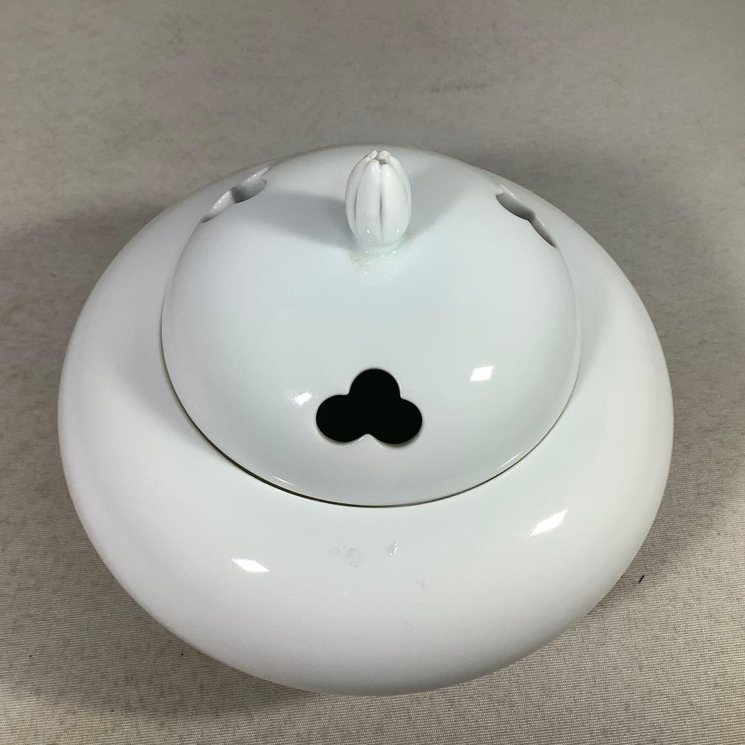 有田焼　白磁　香炉　井上萬二　現代作家