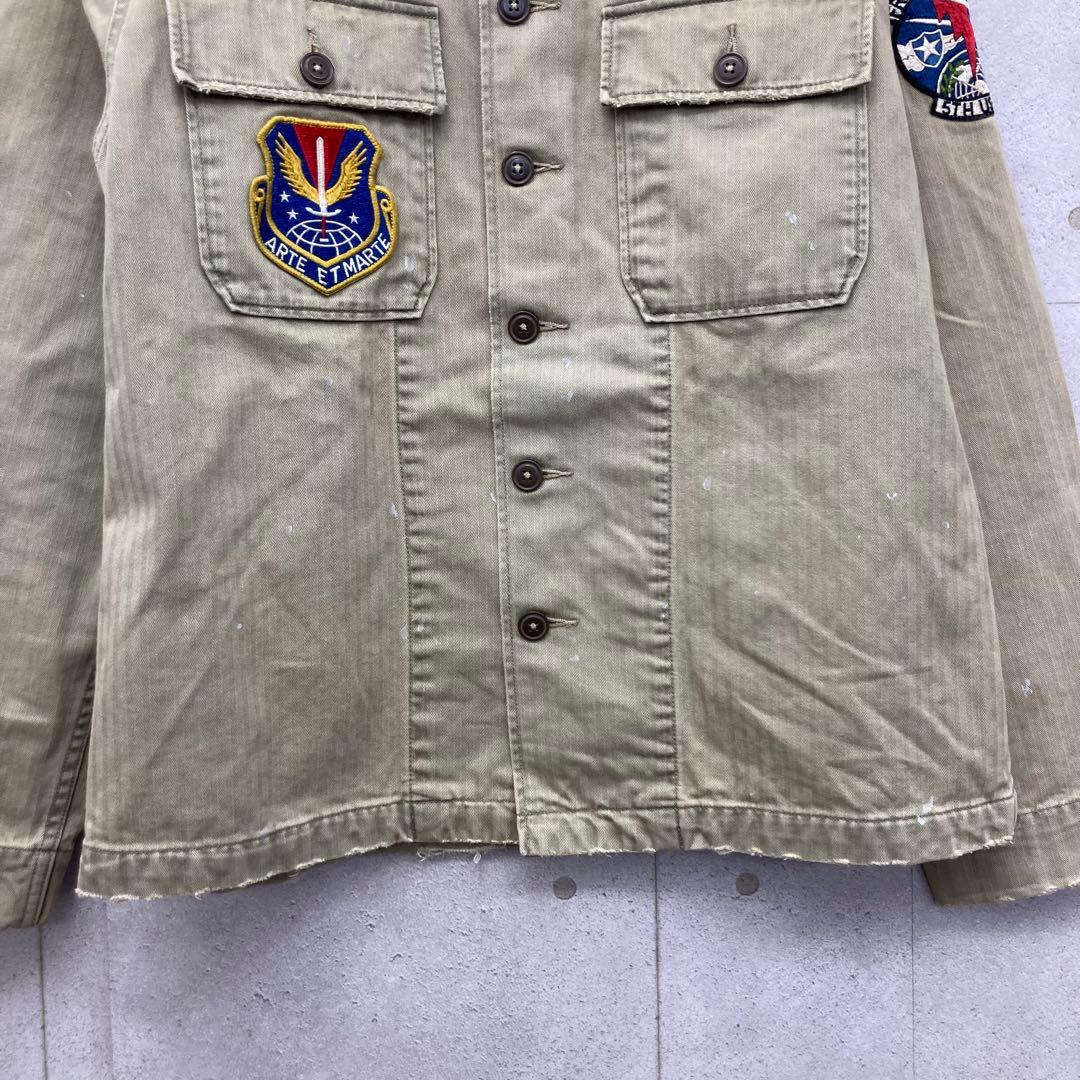 POLO RALPH LAUREN ミリタリージャケット ワッペン M カーキ