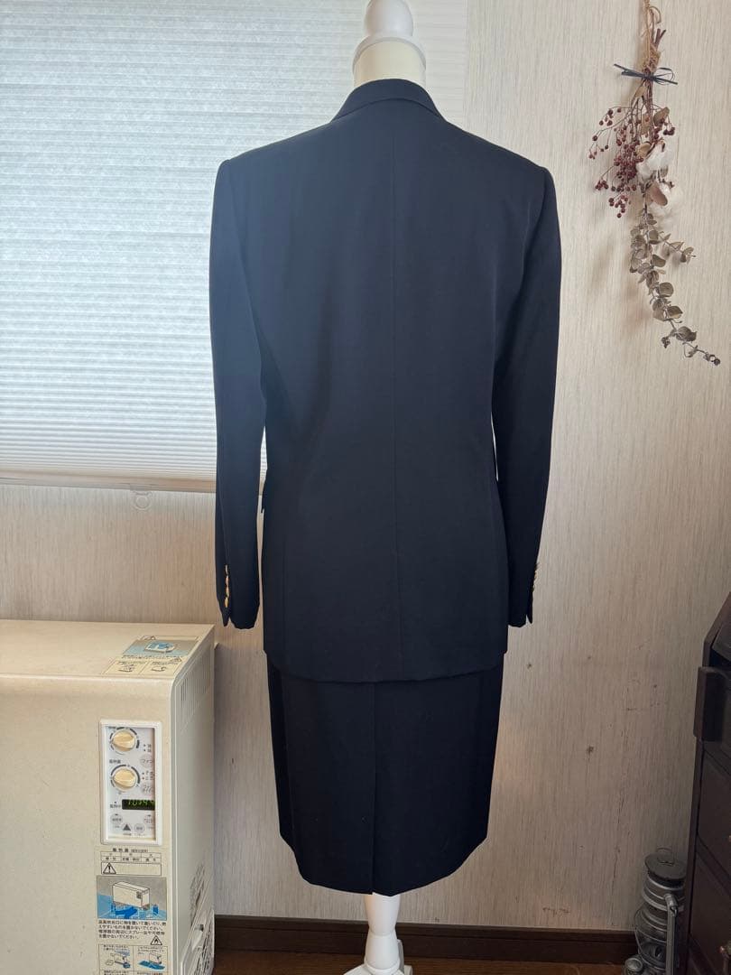 Aquascutum ９号ネイビー ダブルブレスト ブレザー上下