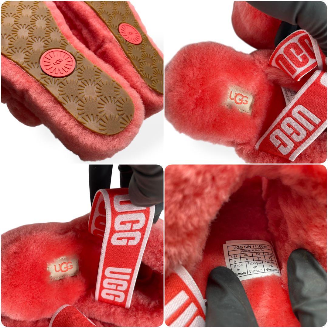 未使用級　UGG　アグ　ファーサンダル　FLUFF YEAHSLIDE　23.0