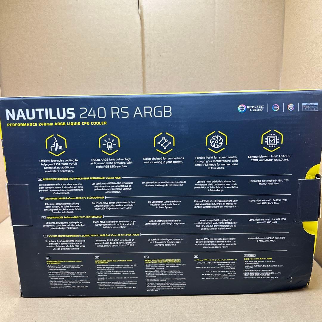 PC用ファン・クーラー CORSAIR NAUTILUS 240 RS ARGB