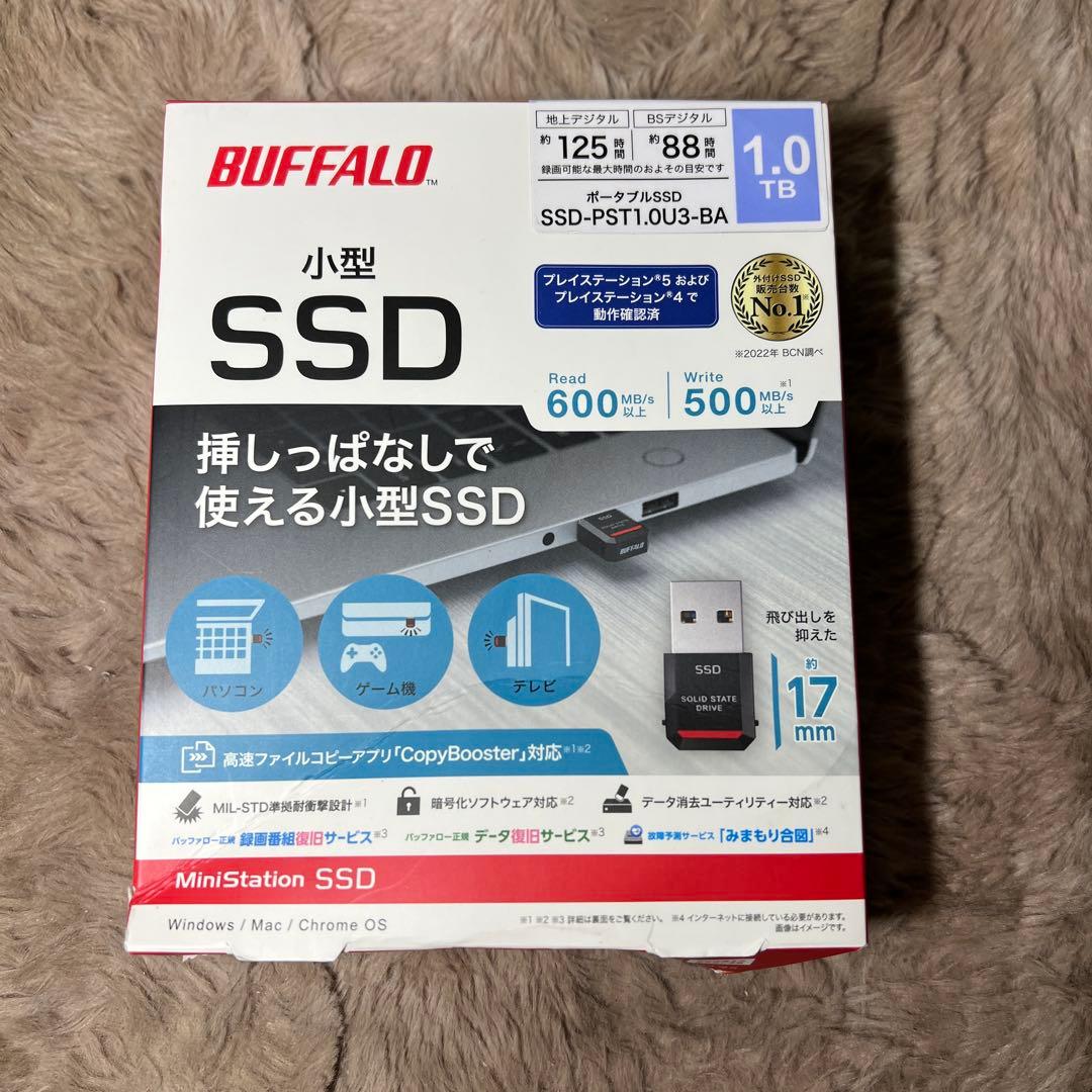 外付けハードディスク・ドライブ BUFFALO SSD-PST1.0U3-BA 1.0TB